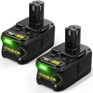 2 Pack 6.0Ah 18V P108 Battery for Ryobi