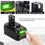 2 Pack 6.0Ah 18V P108 Battery for Ryobi