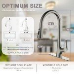 RUVIDA Pull Down Kitchen Faucet with Faucet Plate