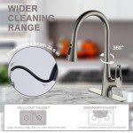 RUVIDA Pull Down Kitchen Faucet with Faucet Plate