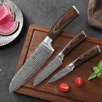Wakoli Edib 3-Piece Damascus Knife Set - Premium VIP Quality