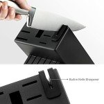 McCook® German Stainless Steel Kitchen Knife Set, Built-in Sharpener