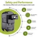 2-Pack 6.5Ah P108 Battery for Ryobi 18V