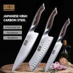 HOSHANHO 3-Piece Japanese Stainless Steel Chef Knife Set