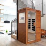 OUTEXER Far Infrared Sauna Home Sauna Spa Room Low-EMF Canadian Hemlock Wood 800W Indoor Saunas with Control Panel and Tempered Glass Door, Room:35.2 * 27.6 * 61.6Inch