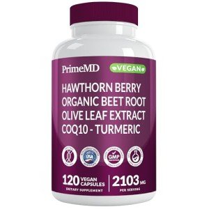 26-in-1 Nitric Oxide Supplement - Blood Pressure Supplements for Heart Health with Coq 10, Organic Beet Root Capsules, Olive Leaf Extract, Hawthorn Berry and Garlic Supplements with 2103mg Per Serving