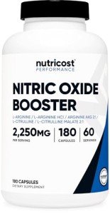 Nitric Oxide Booster 750mg, 180 Capsules - Gluten Free