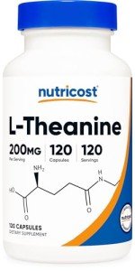 Nutricost L-Theanine 200mg, 120 Capsules, Double Strength - VIP