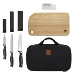 6-pc Travel Knife Set by HENCKELS, Black