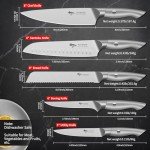 MAD SHARK Kitchen Knife Set, 5 Piece VIP