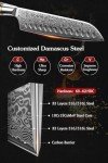 7PCS Professional Kitchen Knives Set Damascus High Carbon