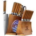 Piklohas Kitchen Knife Set With Magnetic Detachable Holder