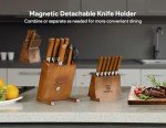 Piklohas Kitchen Knife Set With Magnetic Detachable Holder