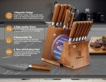 Piklohas Kitchen Knife Set With Magnetic Detachable Holder