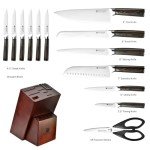 Professional 15-Piece German Stainless Steel Chef Knife Set