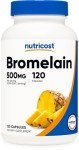 Nutricost Bromelain 500mg | 120 Vegan Capsules