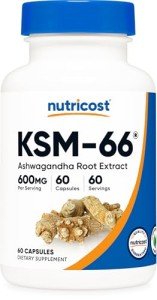 Nutricost KSM-66 Ashwagandha 600mg 60 Veggie Caps