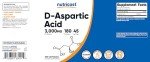 Nutricost D-Aspartic Acid Capsules - 3000mg (180 count)