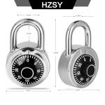 16 Pack of HZSY Fixed Dial Combination Padlocks
