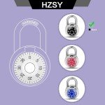 16 Pack of HZSY Fixed Dial Combination Padlocks