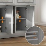 Portable Rolling Kitchen Island Cart with Stainless Steel Top