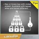 Pack of 48 Keyed Alike Laminated Padlocks, Orange Hoop