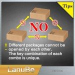 Pack of 48 Keyed Alike Laminated Padlocks, Orange Hoop