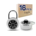 16 Pack LanuBe Combination Locks for Various Uses