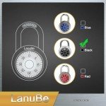 16 Pack LanuBe Combination Locks for Various Uses
