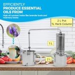 LETIME 3L Stainless Steel Essential Oil Distillation Kit