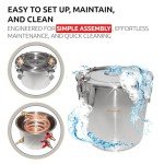 VIP Stainless Steel Moonshine Alcohol Distilling Kit (8 Gal)