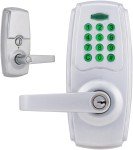 BRINKS Commercial Keypad Entry Lever, Satin Chrome Finish