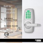 BRINKS Commercial Keypad Entry Lever, Satin Chrome Finish