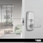 BRINKS Commercial Keypad Entry Lever, Satin Chrome Finish