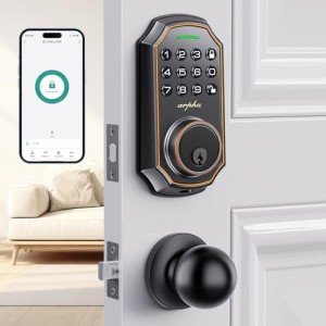 Front Door Smart Lock with App Control, Keyless Entry
