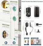 Veise Smart Front Door Lock Set, Keyless Entry