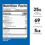 5lb Nutricost Whey Protein Powder, Unflavored Concentrate