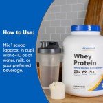 5lb Nutricost Whey Protein Powder, Unflavored Concentrate