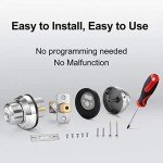 EASILOK Twist to Lock Deadbolt with Anti-Mislock Button