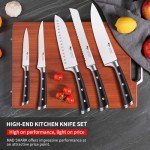 5-Piece Professional Chef Knife Set with Ergonomic Handle