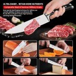 5-Piece Professional Chef Knife Set with Ergonomic Handle