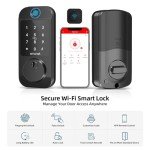 SMONET WiFi Keyless Front Door Lock with Fingerprint