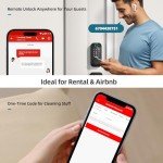 SMONET WiFi Keyless Front Door Lock with Fingerprint