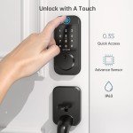 SMONET WiFi Keyless Front Door Lock with Fingerprint