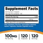 Nutricost Hyaluronic Acid Capsules - 100mg, 120 count