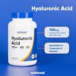 Nutricost Hyaluronic Acid Capsules - 100mg, 120 count