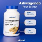 Nutricost Ashwagandha Herbal Supplement 600mg - 120 Capsules