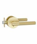 Gold Reversible Privacy Door Handles 4 Pack, Keyless