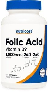 VIP Smart Shopper: Nutricost Folic Acid 1000 mcg Capsules
