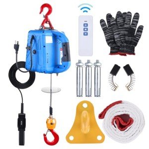3-in-1 Electric Hoist Winch 1100lb Wireless Remote VIP